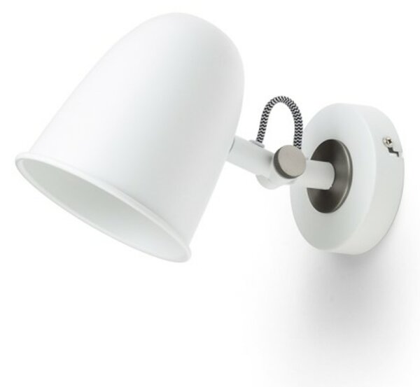 RED - DESIGN RENDL RENDL DANNY nástěnné svítidlo bílá matný nikl 230V E14 5W R14185