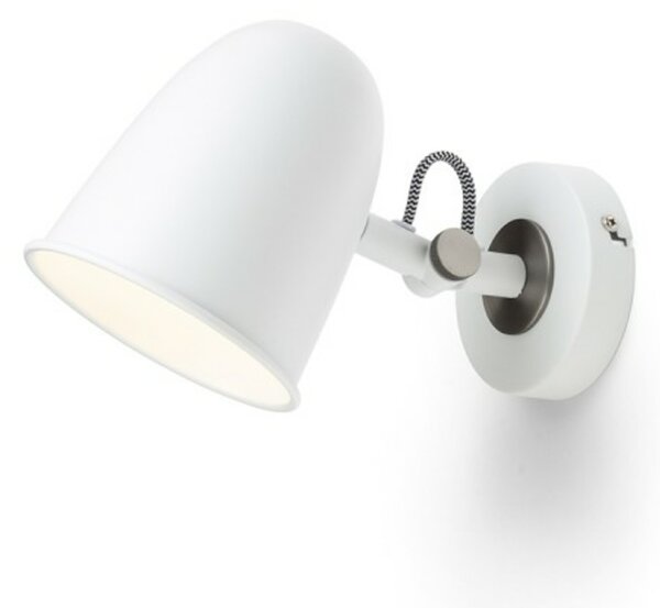 RED - DESIGN RENDL RENDL DANNY nástěnné svítidlo bílá matný nikl 230V E14 5W R14185