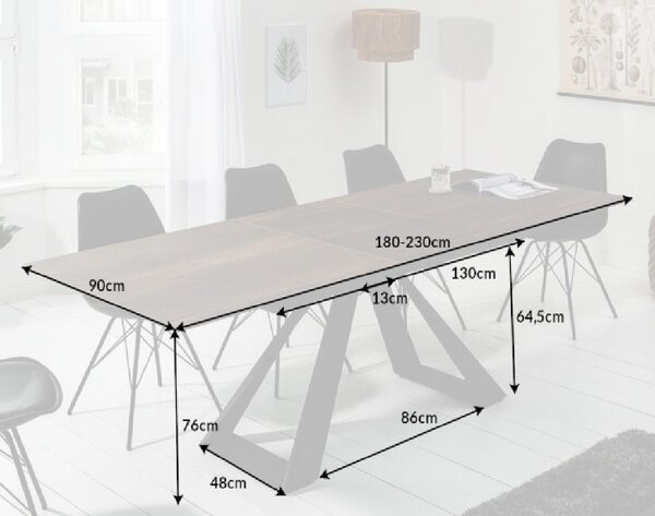 Massive home | Rozkládací jídelní stůl, keramika 180-230 cm Concord I