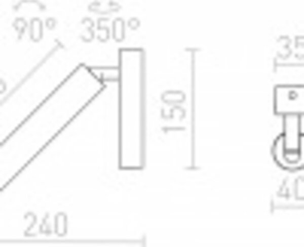 RED - DESIGN RENDL RENDL DARRIN I přisazené bodové svítidlo černá 230V LED 6W 24° 3000K R14473