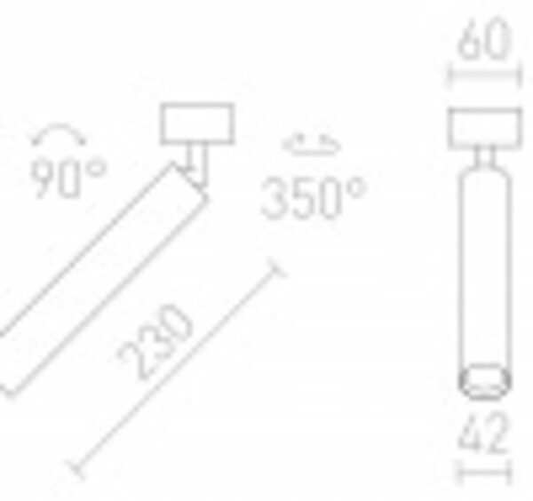 RED - DESIGN RENDL RENDL DARRIN R přisazené bodové svítidlo černá 230V LED 6W 24° 3000K R14471