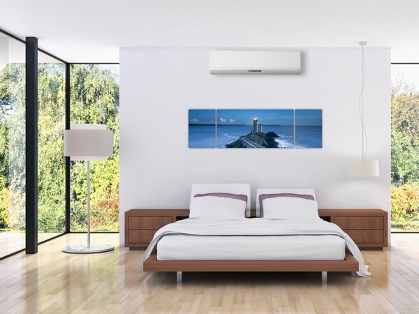 Obraz majáku a moře (170x50 cm)