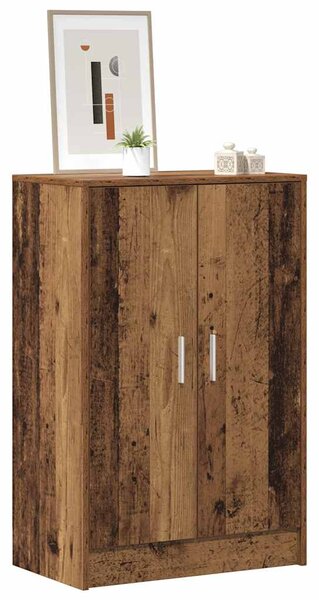 Botník old wood 60 x 35 x 92 cm kompozitní dřevo