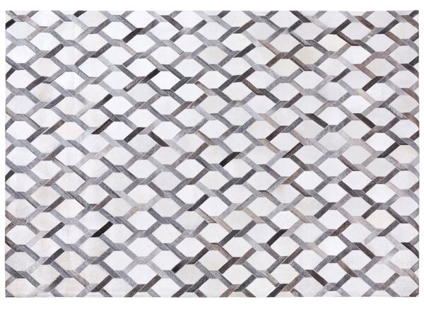 Koberec AYDIN Šedá 160 x 230 cm Kůže