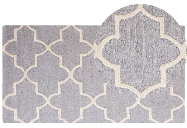 Šedý bavlněný koberec 80x150 cm SILVAN