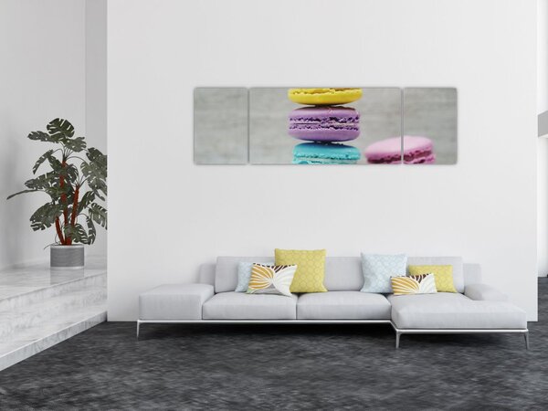 Obraz makronek (170x50 cm)