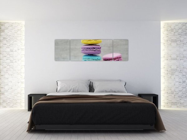 Obraz makronek (170x50 cm)