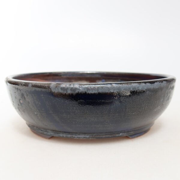E-bonsai Keramická bonsai miska 17 x 17 x 5 cm modrá