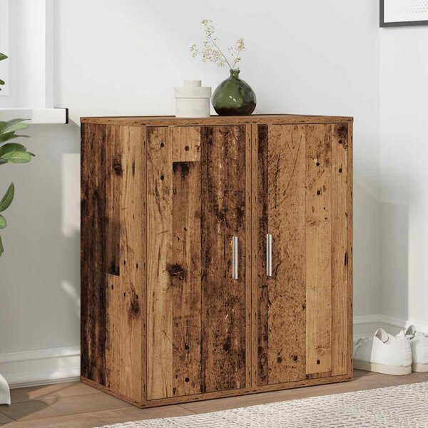 Botníky 2 ks old wood 32 x 35 x 70 cm kompozitní dřevo