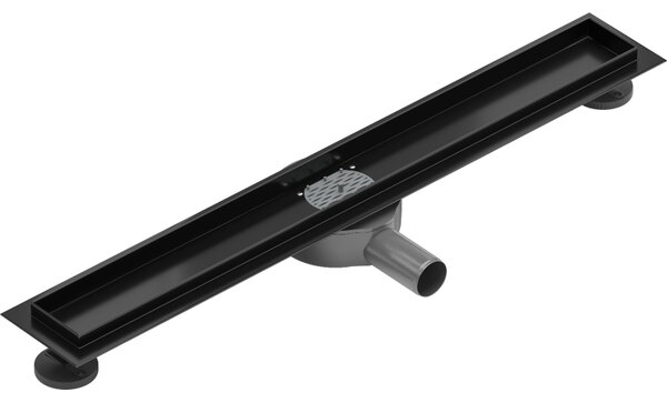 Mexen Flat 360, tělo žlabu s rotačním sifonem 50 cm, černá matná, 1740050