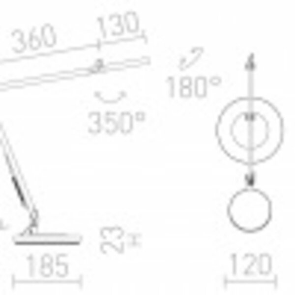 RED - DESIGN RENDL RENDL EMA DIMM stolní lampa černá 230V LED 10W 100° 3000K R14289