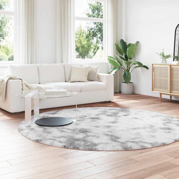 Koberec Shaggy s vysokým vlasem NAVARRA stříbrošedý 240x240 cm