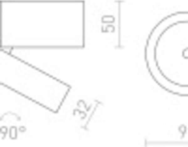 RED - DESIGN RENDL RENDL FLAVIO R přisazené svítidlo světle šedá 230V LED 6W 110° IP54 3000K R14200