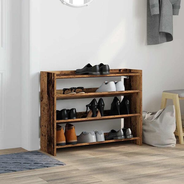 Botník old wood 80x25x62 kompozitní dřevo