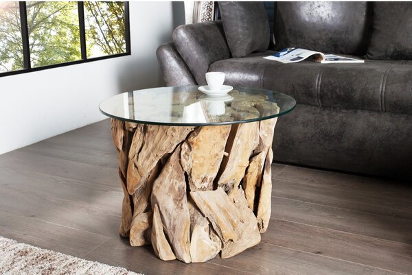 Massive home | Masivní konferenční stolek ze dřeva Philip MH23208-10 Bez skleněné desky