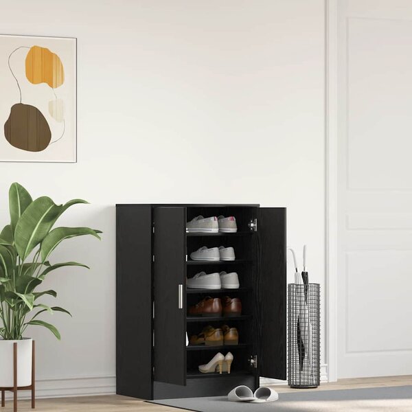 Botník černý dub 60x35x92 cm Dřevěné konstrukce