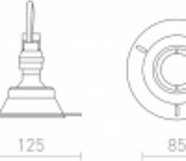 RED - DESIGN RENDL RENDL IPSO R IP65 zápustné svítidlo černá 230V GU10 9W IP65 R14228