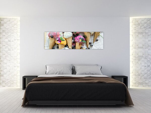 Obraz se zmrzlinami (170x50 cm)