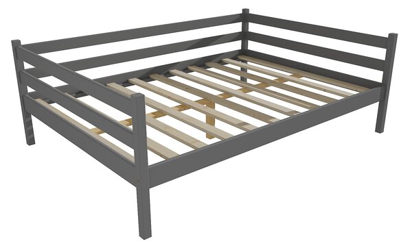 Vomaks Dětská postel DP 028 XL Rozměr: 120 x 200 cm, Povrchová úprava: netransparentní barva šedá