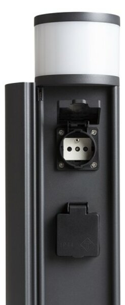 RED - DESIGN RENDL RENDL JEAN 50 stojanová lampa se zásuvkami antracitová 230V G9 5W IP54 R14173