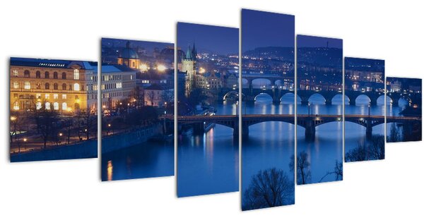 Obraz pražských mostů (210x100 cm)