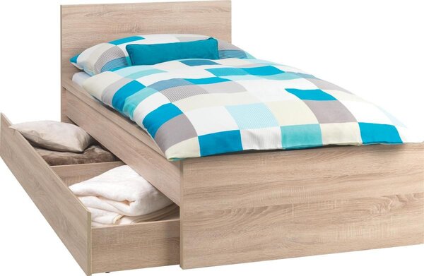 POSTEL, 90/200 cm Sonoma dub Carryhome