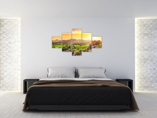Obraz Hampi údolí v Indii (125x70 cm)