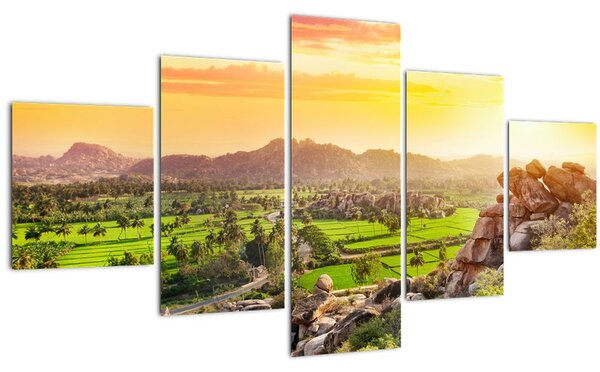 Obraz Hampi údolí v Indii (125x70 cm)