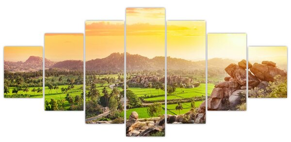 Obraz Hampi údolí v Indii (210x100 cm)