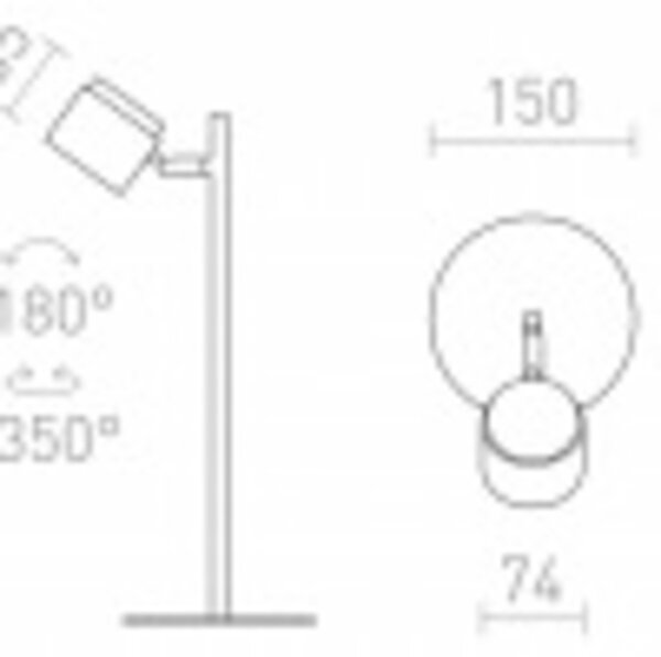 RED - DESIGN RENDL RENDL NOVA stolní lampa černá chrom/mléčný akryl 230V LED 4.2W 3000K R14275