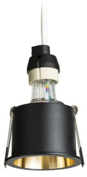 RED - DESIGN RENDL RENDL ORCO zápustné svítidlo černá/zlatá 230V GU10 9W R14259