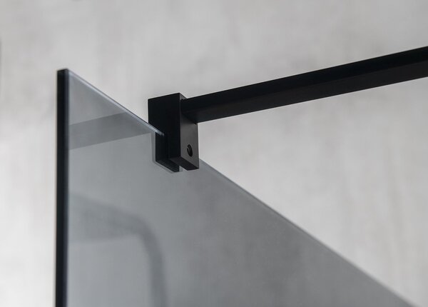 Gelco Gelco, VARIO BLACK jednodílná sprchová zástěna do prostoru, sklo nordic, 700 mm, GX1570-02