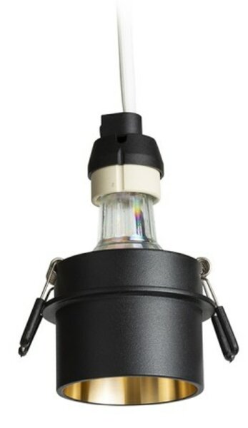 RED - DESIGN RENDL RENDL ORTA zápustné svítidlo černá/zlatá 230V GU10 9W R14252