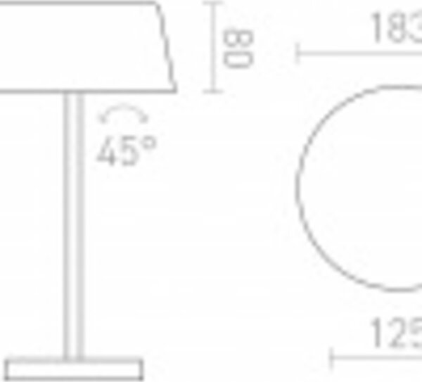 RED - DESIGN RENDL RENDL PRAHA DIMM stolní lampa bílá 230V LED 5W 100° 3000K R14286