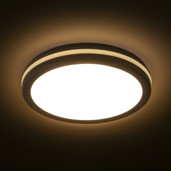 RED - DESIGN RENDL RENDL SONO 30 přisazené svítidlo černá plast 230V LED 30W IP65 3000K/4000K/6000K R14298