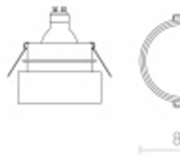 RED - DESIGN RENDL RENDL TORD zápustné svítidlo černá 230V GU10 9W R14254