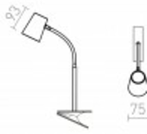 RED - DESIGN RENDL RENDL VERINA DIMM lampa na klipu černá 230V LED 4.5W 100° 3000K R14283