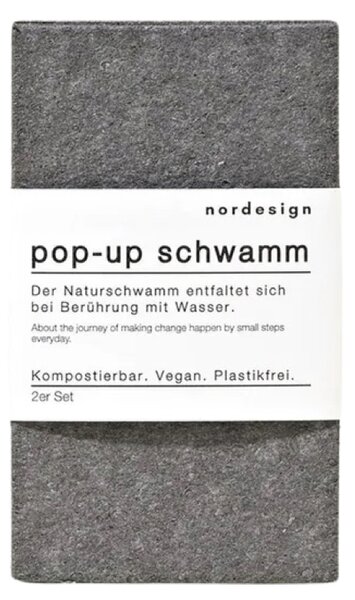 Nordesign Přírodní houbička na nádobí Pop-Up - 2 ks NRD103