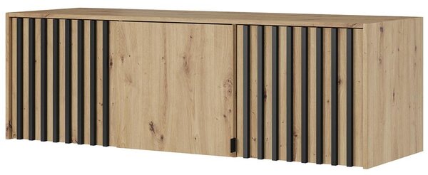 Šatní skříň NELLY 3D bez zrcadla + nástavec | 155 cm | artisan