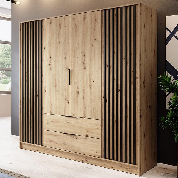 Šatní skříň NELLY 4D bez zrcadla | 206 cm | artisan