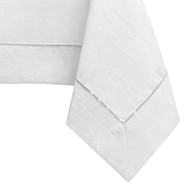 AmeliaHome Ubrus VESTA s manžetou okrasná, bílá Rozměr: 110x100