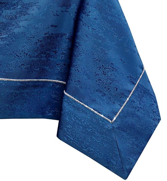 AmeliaHome Ubrus VESTA s manžetou okrasná, indigo modrá Rozměr: 110x200