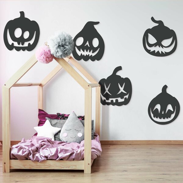 DUBLEZ | Dřevěná dekorace na Halloween - Dýně