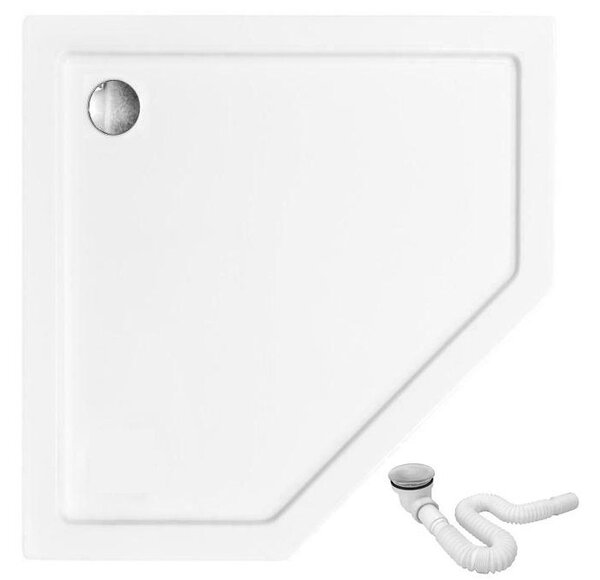 Rea - AXIN jednodveřový sprchový kout 90 x 90 cm, chromový profil - čiré sklo 6mm, REA-K8779