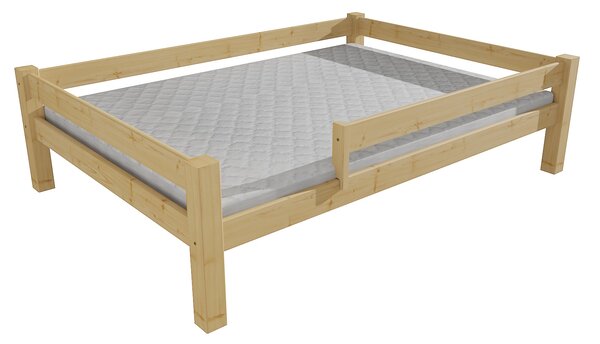 Vomaks Dětská postel 8X8 01D se zábranou Rozměr: 120 x 200 cm, Povrchová úprava: bezbarvý lak