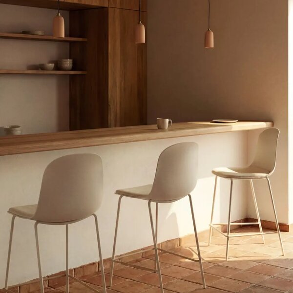 Kave Home Béžová barová židle Debari 65 cm