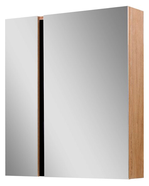 Kingsbath Black Wood 100 zrcadlová skříňka do koupelny
