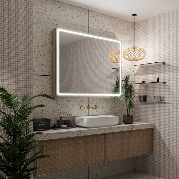 Zaoblené Zrcadlo LED Madrid PREMIUM