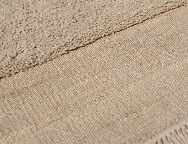 Linie Design Vlněný koberec Ethos View Beige, béžový Rozměr: 140x200 cm