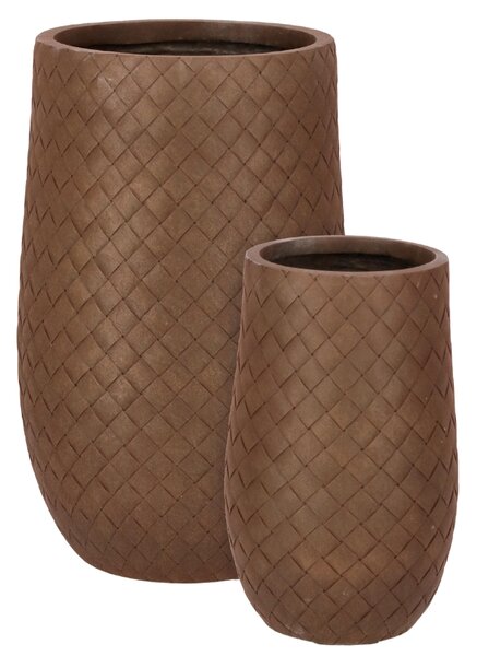 Bizzotto Set zahradní květináčů Rhombus 55/75 cm